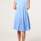Genna Polka Dot Pleated Mini Dress Sky Blue