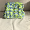 Sky blue and yellow Clutch Bag