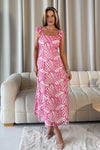 Orla Broderie Anglaise Maxi Dress Pink