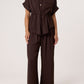 Rochelle Top & Trousers Co Ord Chocolate Brown
