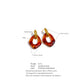 Acrylic Circle Earrings Amber