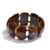 Chunky Resin Stretch Bracelet Brown