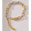 Mixed Metal Chain Link Bracelet