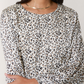 Cath Animal Print Bubble Top Black