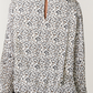 Cath Animal Print Bubble Top Black