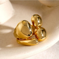 Chunky  Modern Ring Gold