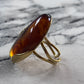 Resin Stone Ring Amber