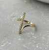Zirconia Line Open Ring