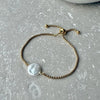Pearl Disc Bracelet