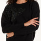 Sophie Embellished Butterfly Jumper Black