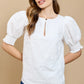 White Embroidered Top