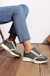 Molly Khaki Green Trainers