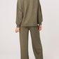 Lisa Cheetah Trousers and Sweater Co Ord Khaki