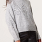 Kitty Diamanté Jumper Grey