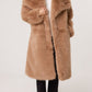 Sadie Faux Fur Coat Tan