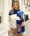 Bonnie Statement Scarf Blue