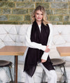 Hallie Pearlescent Occasion Scarf Black