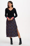 Rosalind Black Star Print Skirt
