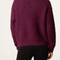 Emily Cardigan with PolkaDot Scarf Burgundy
