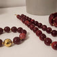 Burgundy Beaded Bracelet