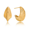 Textured Curve Hoop Earrings
