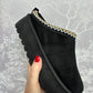 Roxi Platform Slide Mule Slippers Black