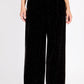 Black Velvet and Diamanté Trousers by Vogue Williams