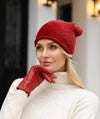 Verona Ladies Leather Gloves Red