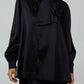 Becca Tie Neck Bouse Black
