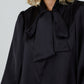 Becca Tie Neck Bouse Black