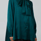 Becca Tie Neck Blouse Green