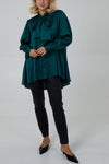 Becca Tie Neck Blouse Green