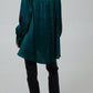 Becca Tie Neck Blouse Green