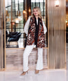 Yolanda Leopard Print Winter Scarf