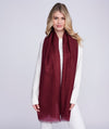 Hallie Burgundy Shimmer Scarf