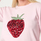 Karis Strawberry Embellished Jumper Pink