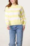 Carrie Sailor Stripe Jumper Lemon