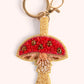 Beaded Keyring Toadstool