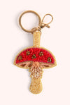 Beaded Keyring Toadstool