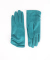 Laura Teal Faux Gloves with Ruched Cuff