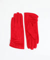Laura Faux Suede Gloves with Ruched Cuffs