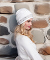 Tillie Winter White Embellishment Beanie Hat