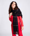 Tori Black Check Scarf