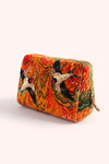 Powder Quilted Wash Bag  Marbled Swallow