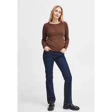 Load image into Gallery viewer, Becca Tessa Flare Jeans Dark Blue