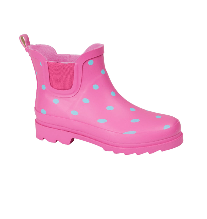 Chelsea Short Wellington Boots Pink