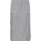 Gry Stripe Midi Skirt