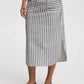 Gry Stripe Midi Skirt