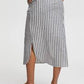 Gry Stripe Midi Skirt