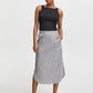 Gry Stripe Midi Skirt